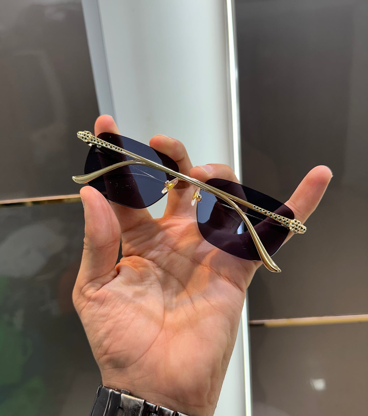 Cartier Black Gold Karan Aujla Luxury Shade With Original Box Packing