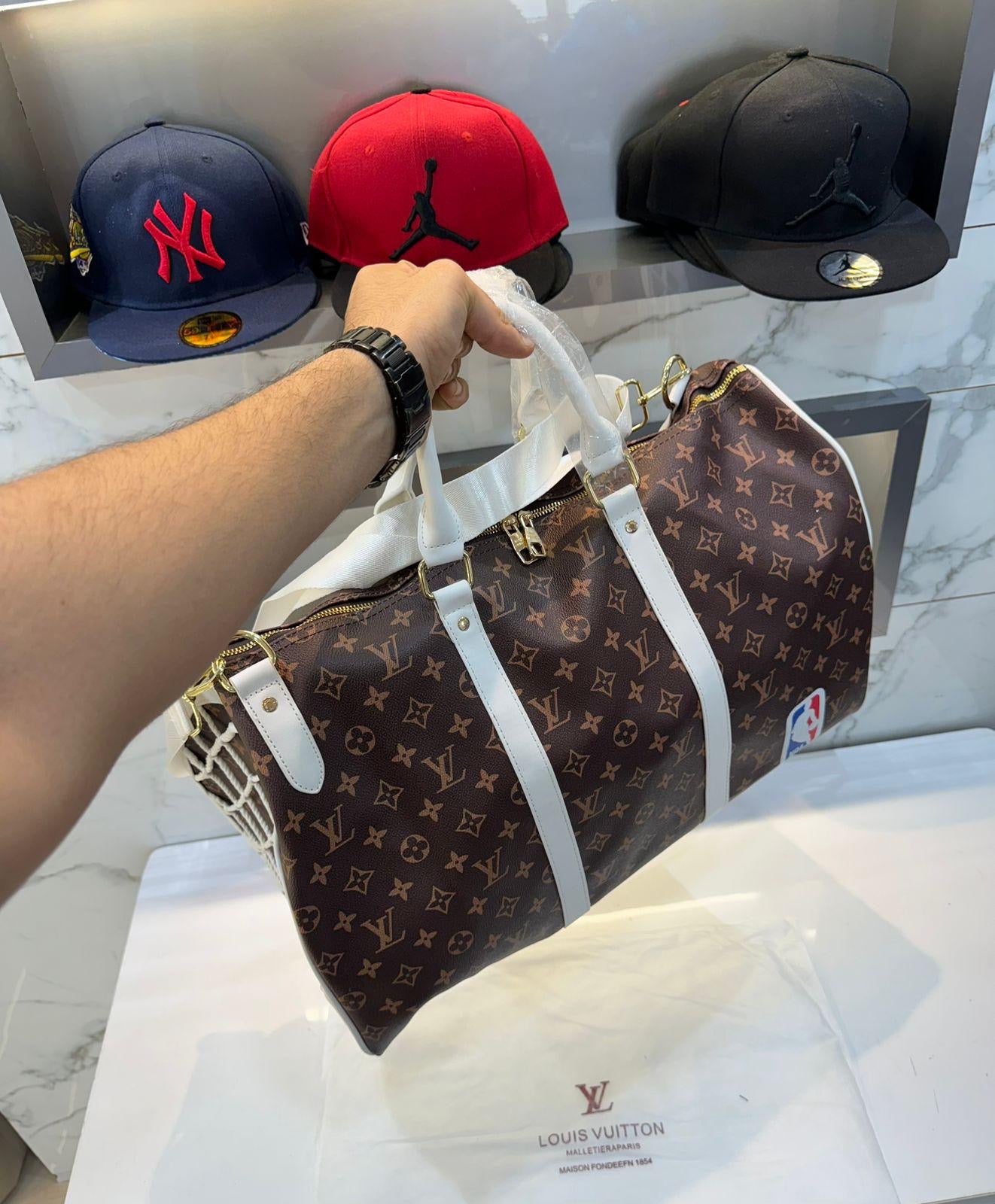 Louis Vuitton X NBA Edition Brown Premium Duffel Bag