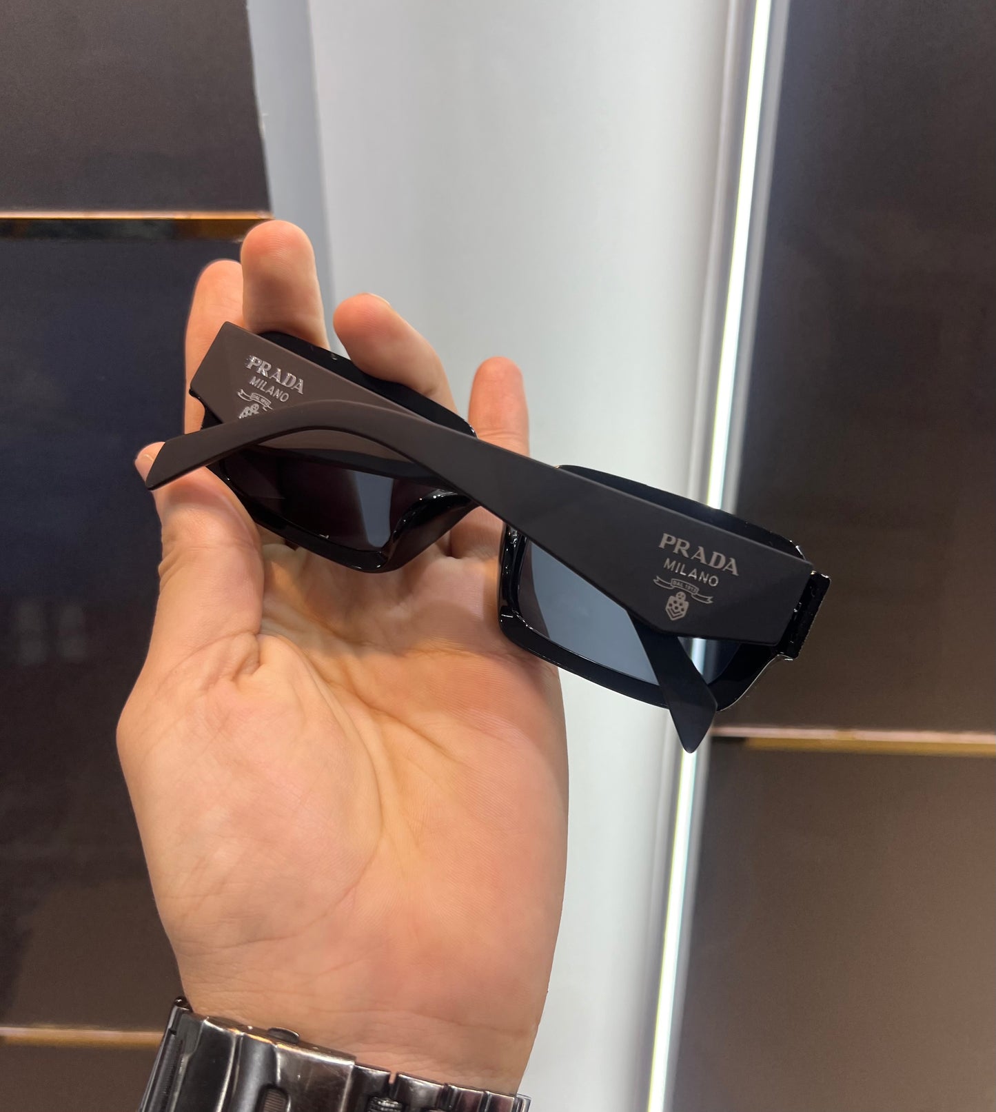 Prada Milano Black Karan Aujla Edition Luxury Shade With Original Packing
