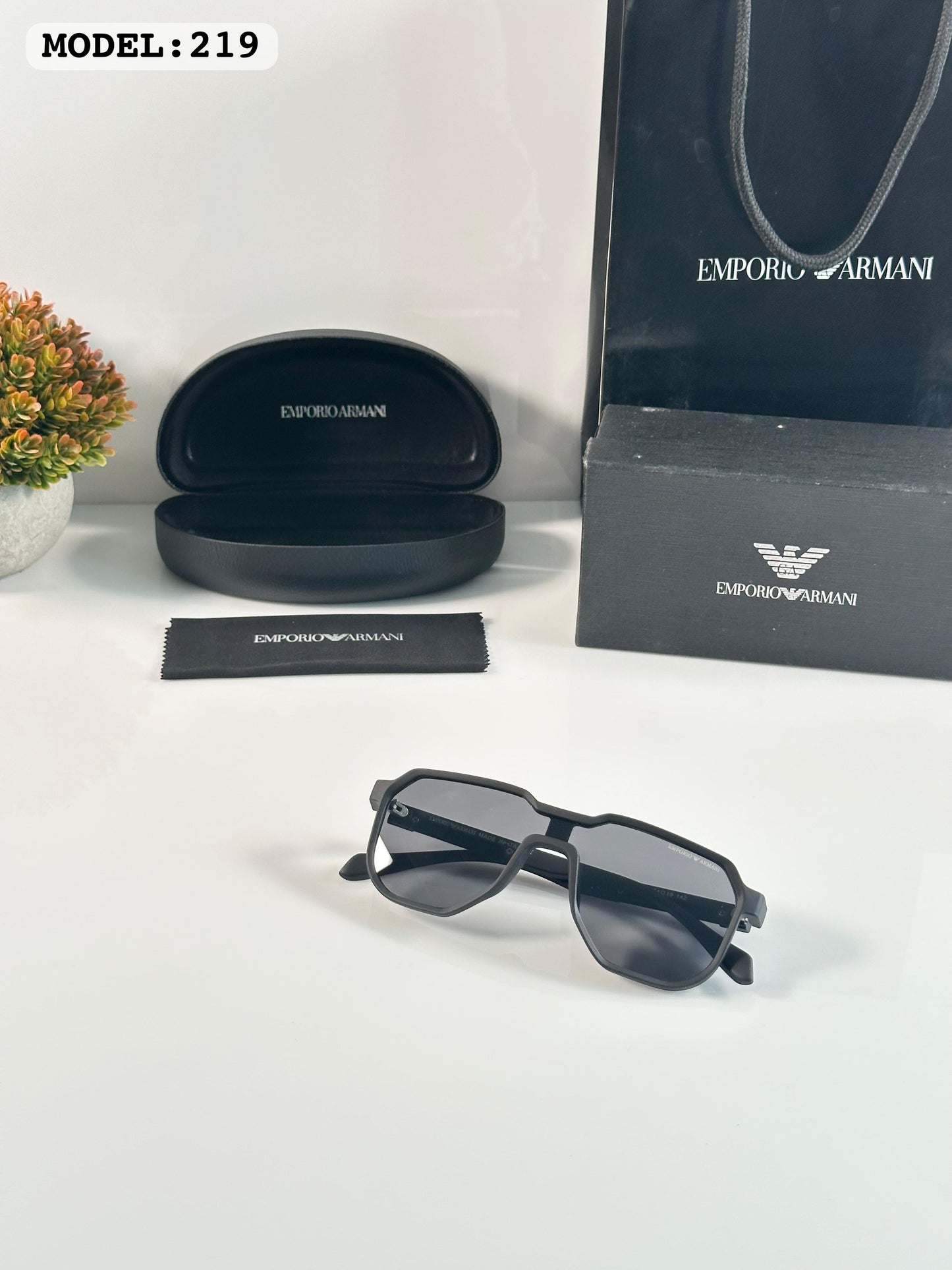 Emprio Armani Black Luxury Shade With Original Box Packing