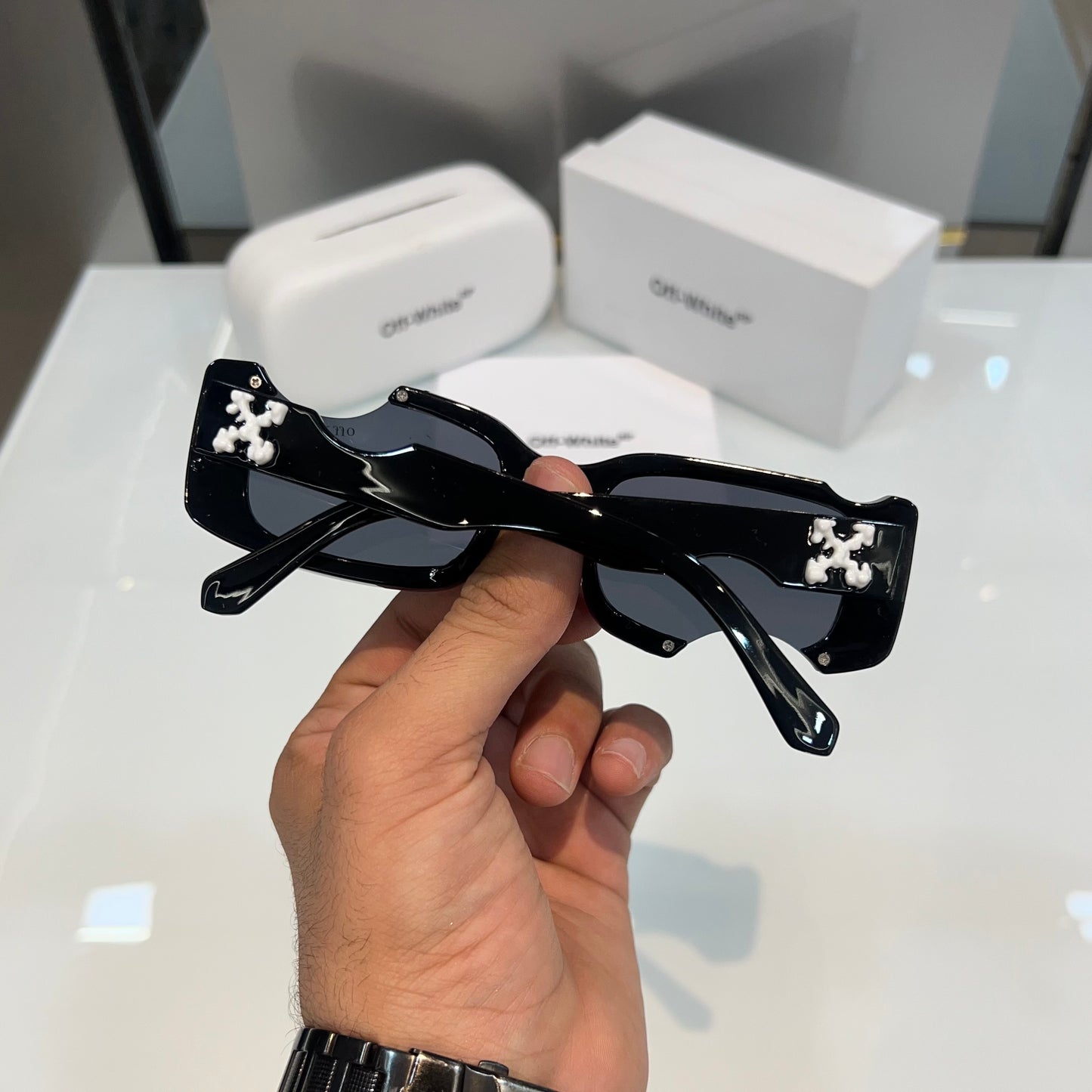 Off White Cut Designer Limited Edition Luxury Shade With Original Packing