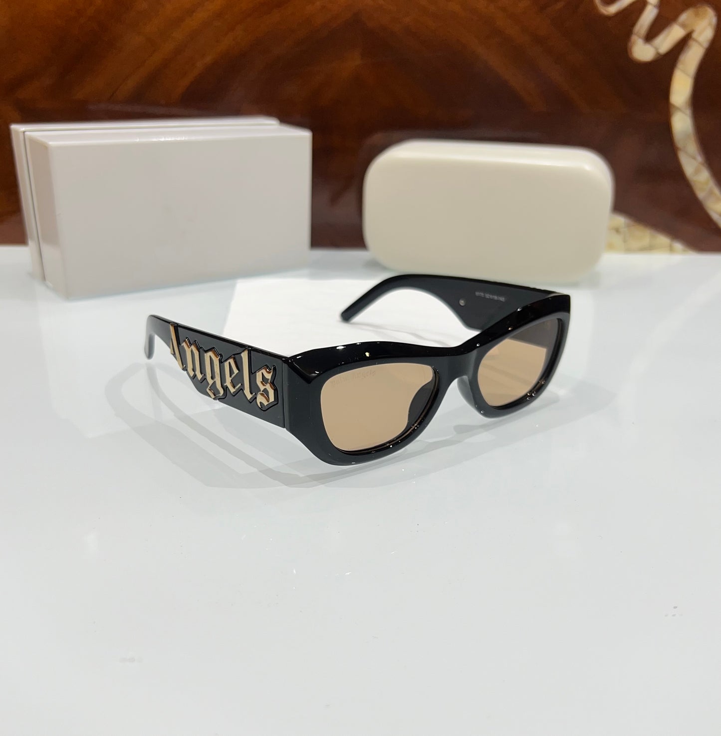 Palm Angels Gold Black Luxury Shade With Original Packing