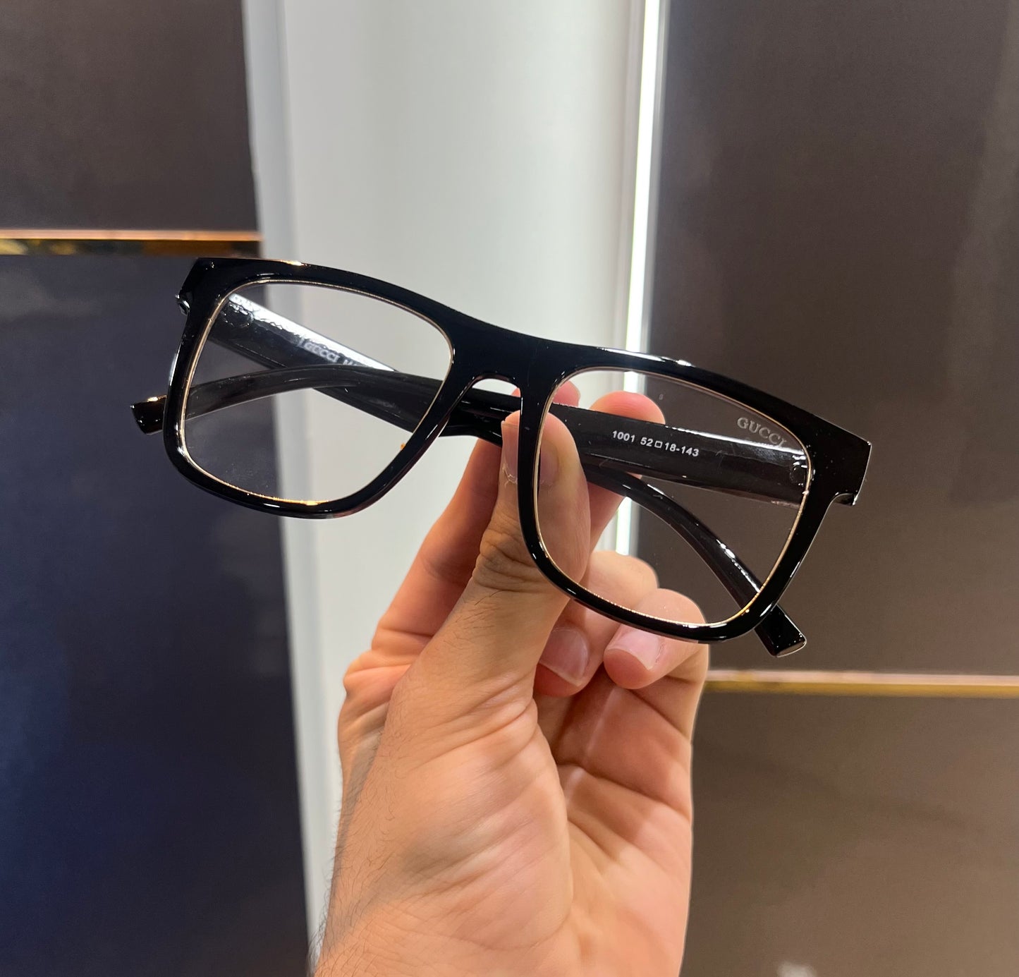 Gucci Black Transparent Luxury Shade With Original Packing 1001