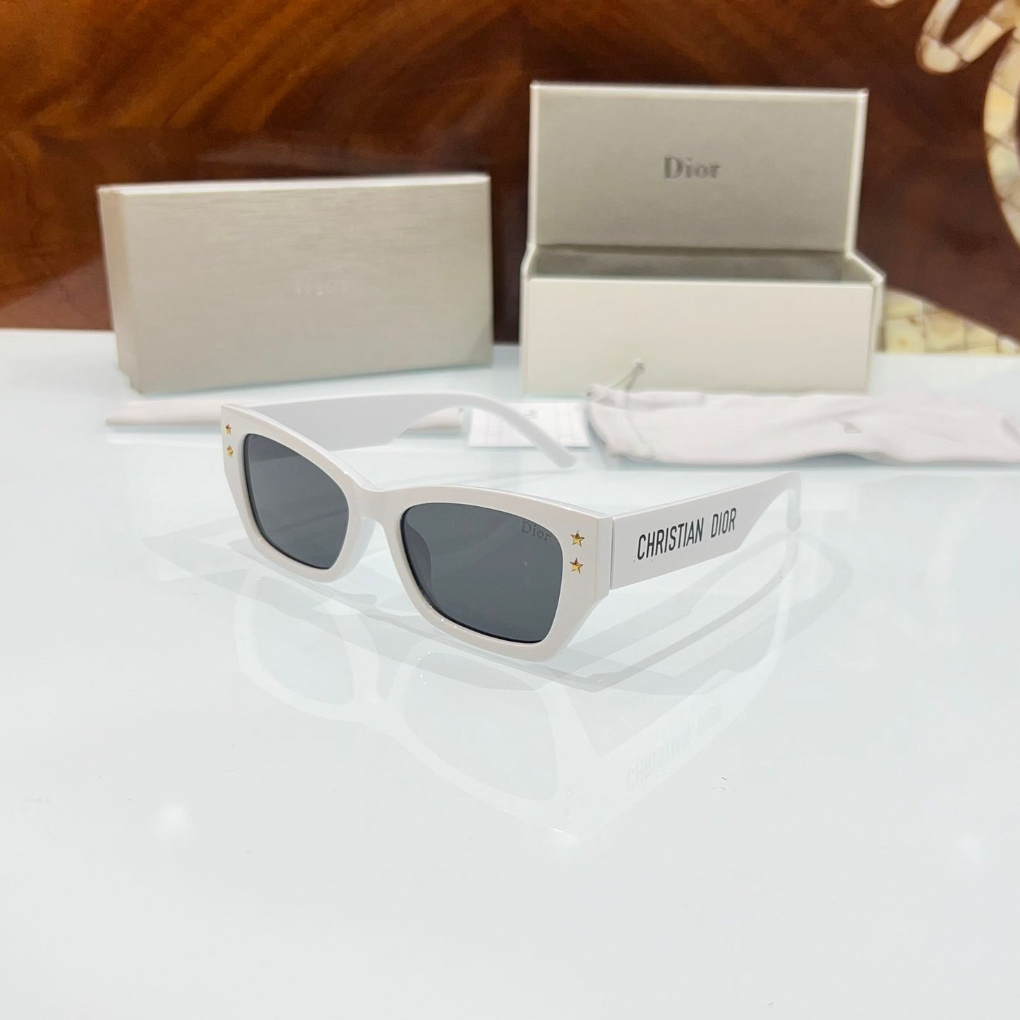 Christian Dior White Luxury Shade With Original Box Packing
