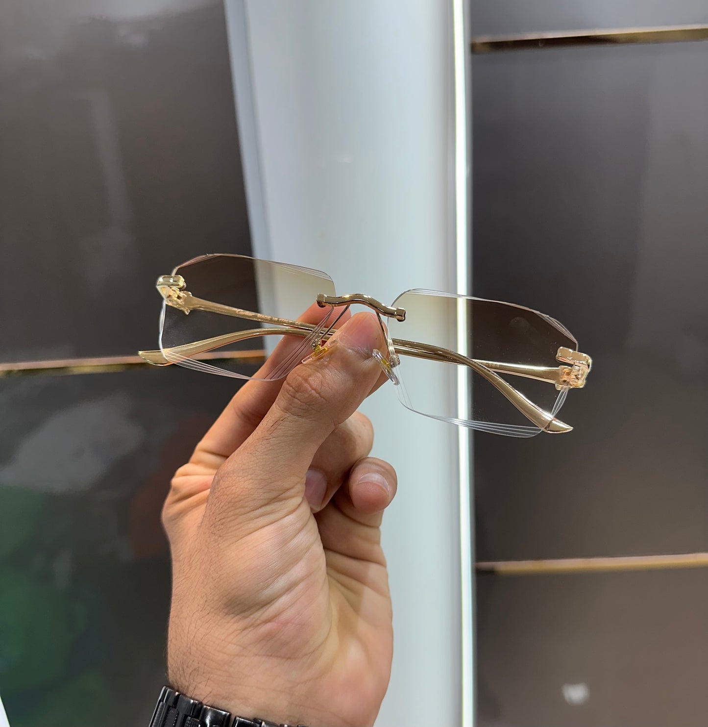 Cartier Brown Gold Karan Aujla Luxury Shade With Original Box Packing