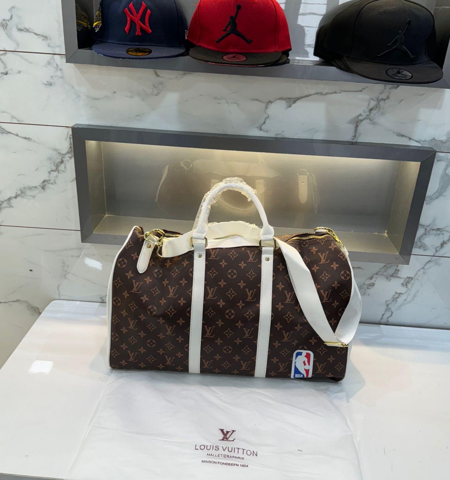 Louis Vuitton X NBA Edition Brown Premium Duffel Bag
