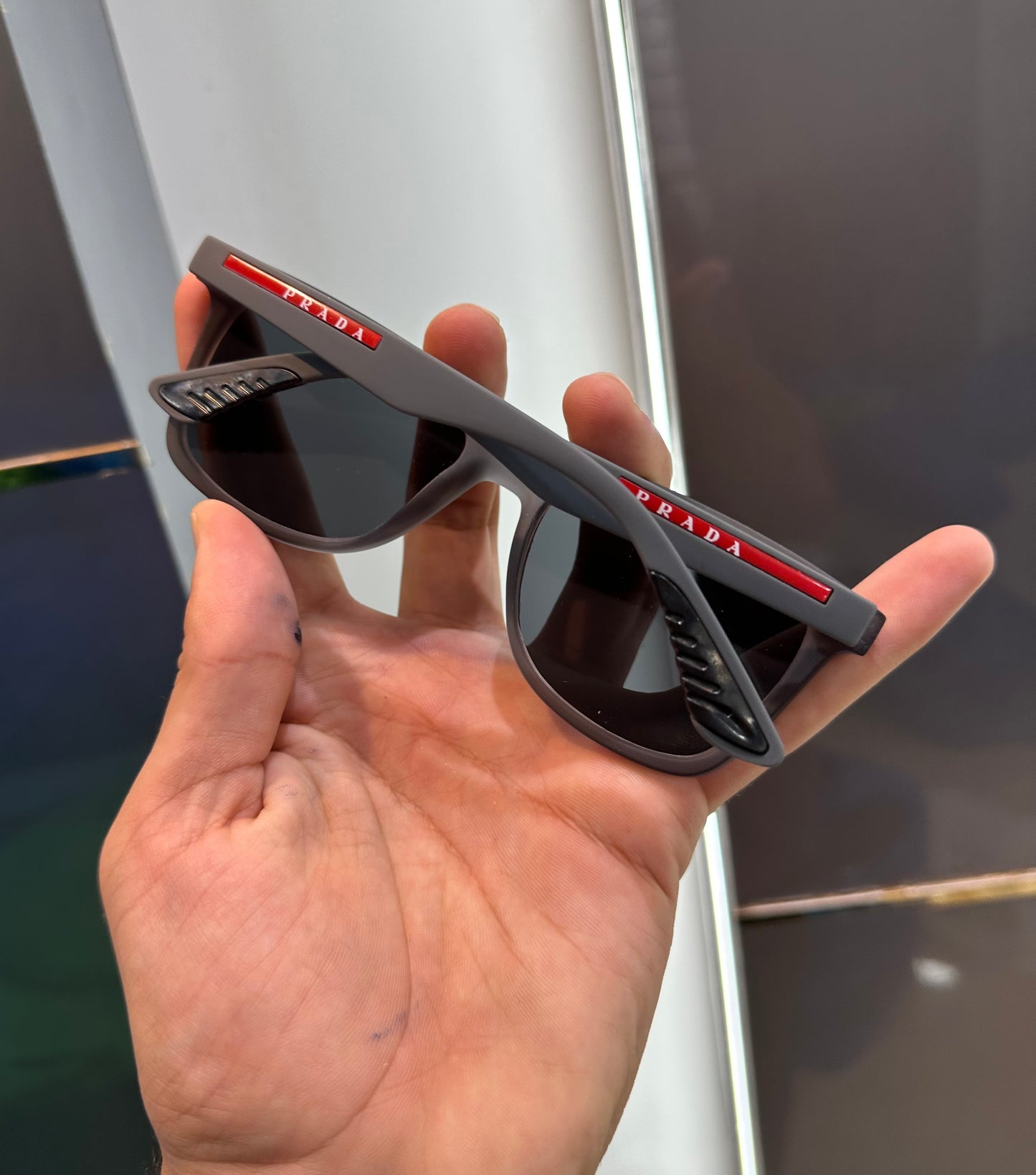 Prada Milano Mat Grey Limited Edition Luxury Shade With Original Packing