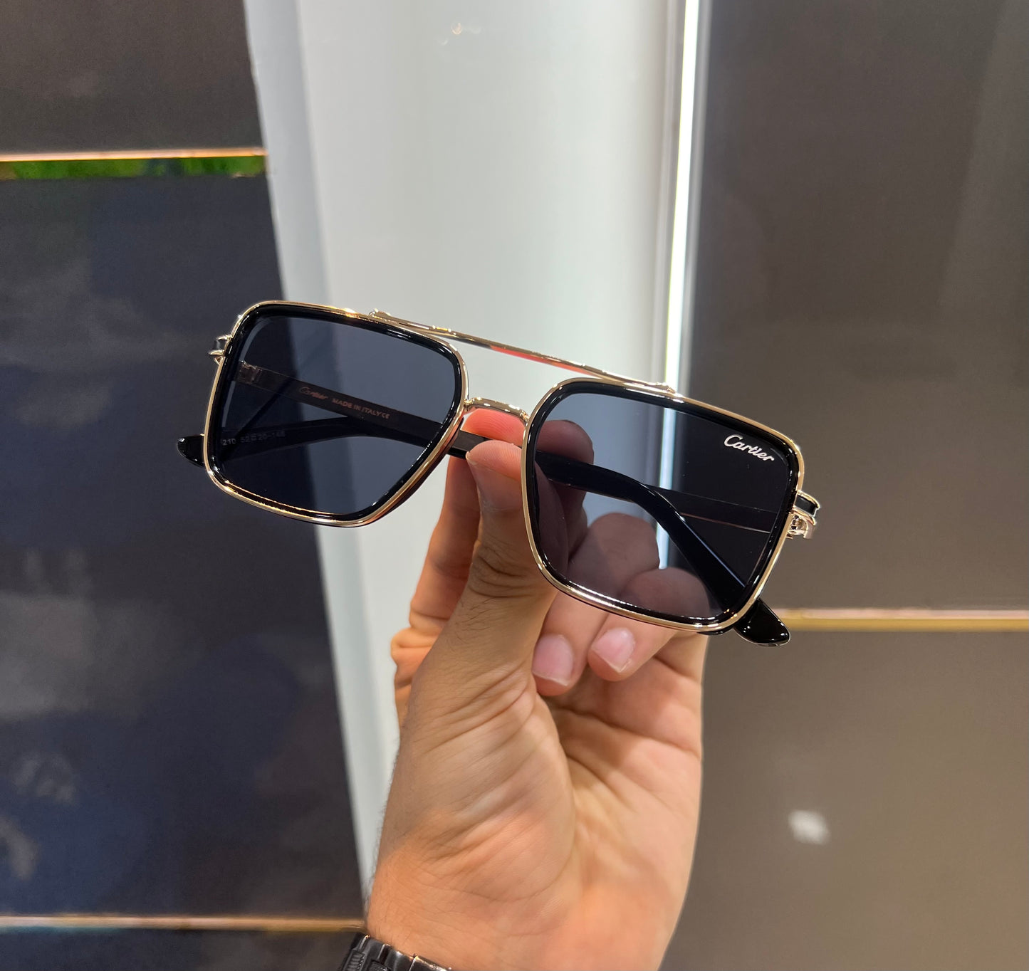 Cartier Black Gold New Luxury Shade With Original Box Packing