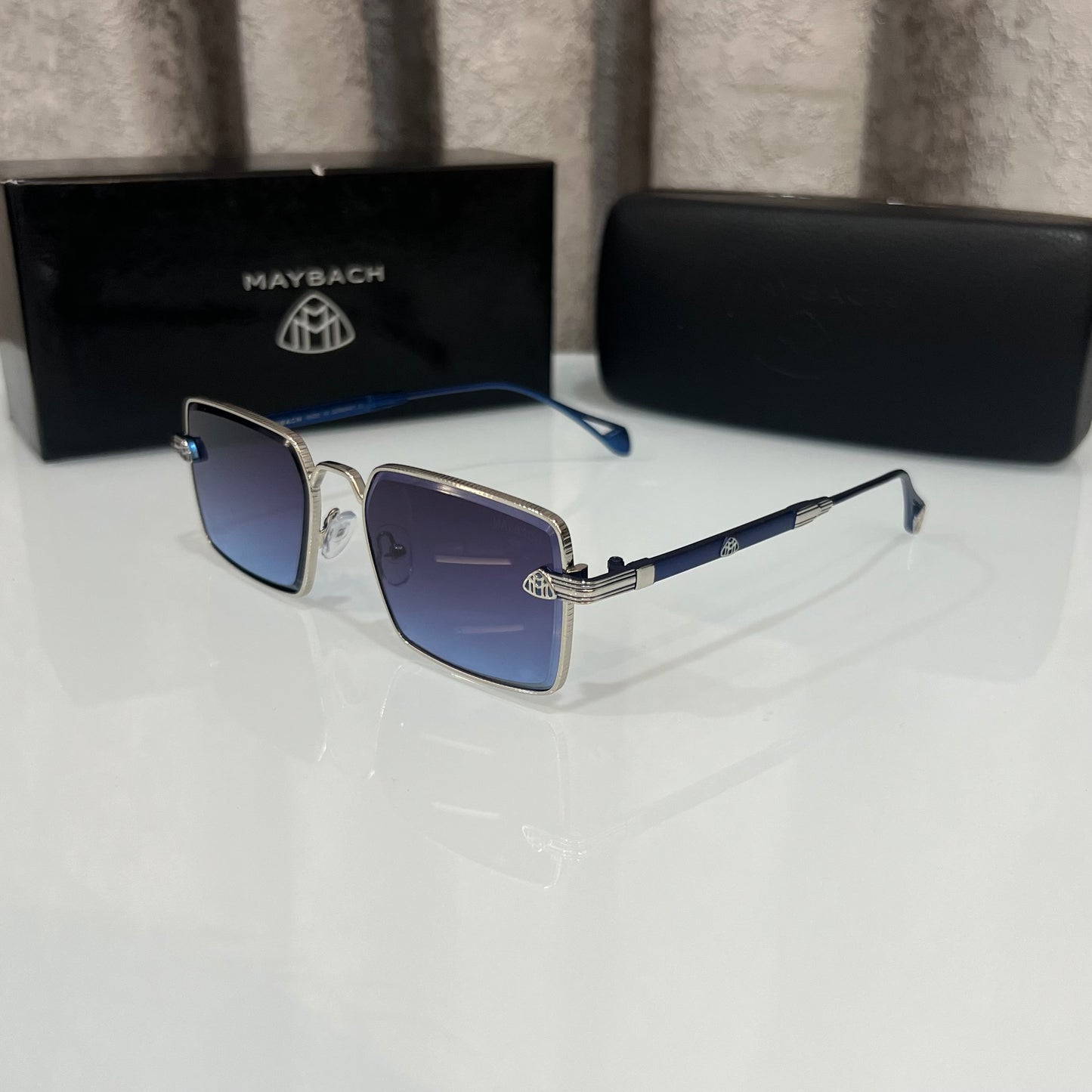 Maybach Blue Metal Luxury Shade With Original Packing