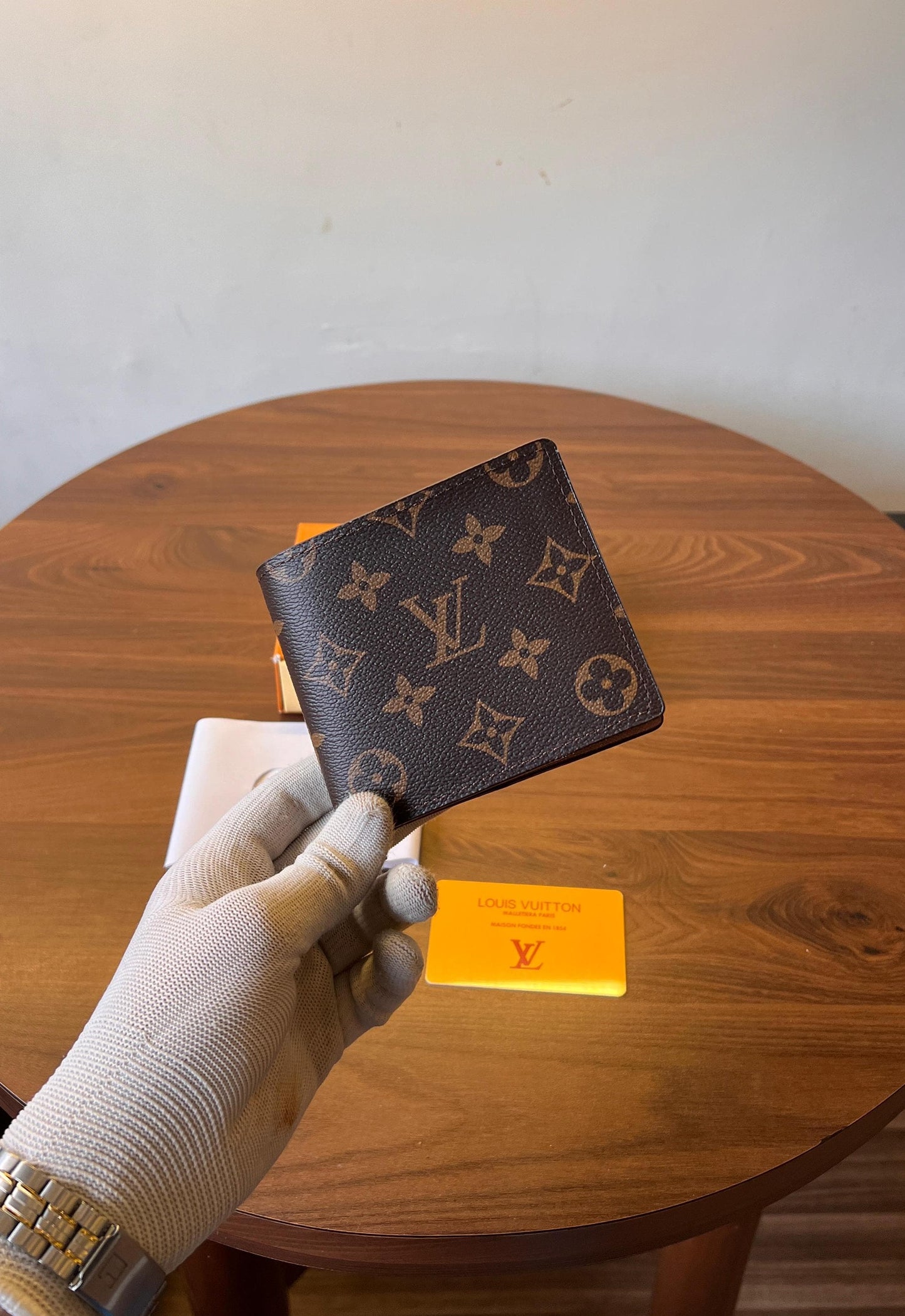 Louis Vuitton Brown Monogram luxury wallet With Original Packing