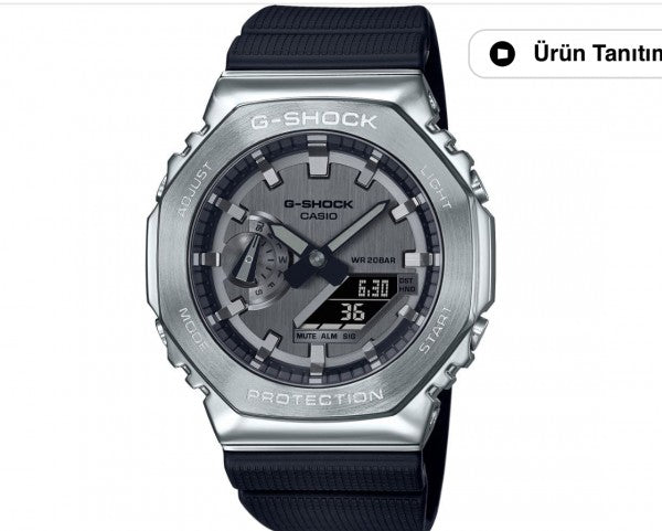Casio G-Shock G2100 Silver Black Classic Watch With Og Box