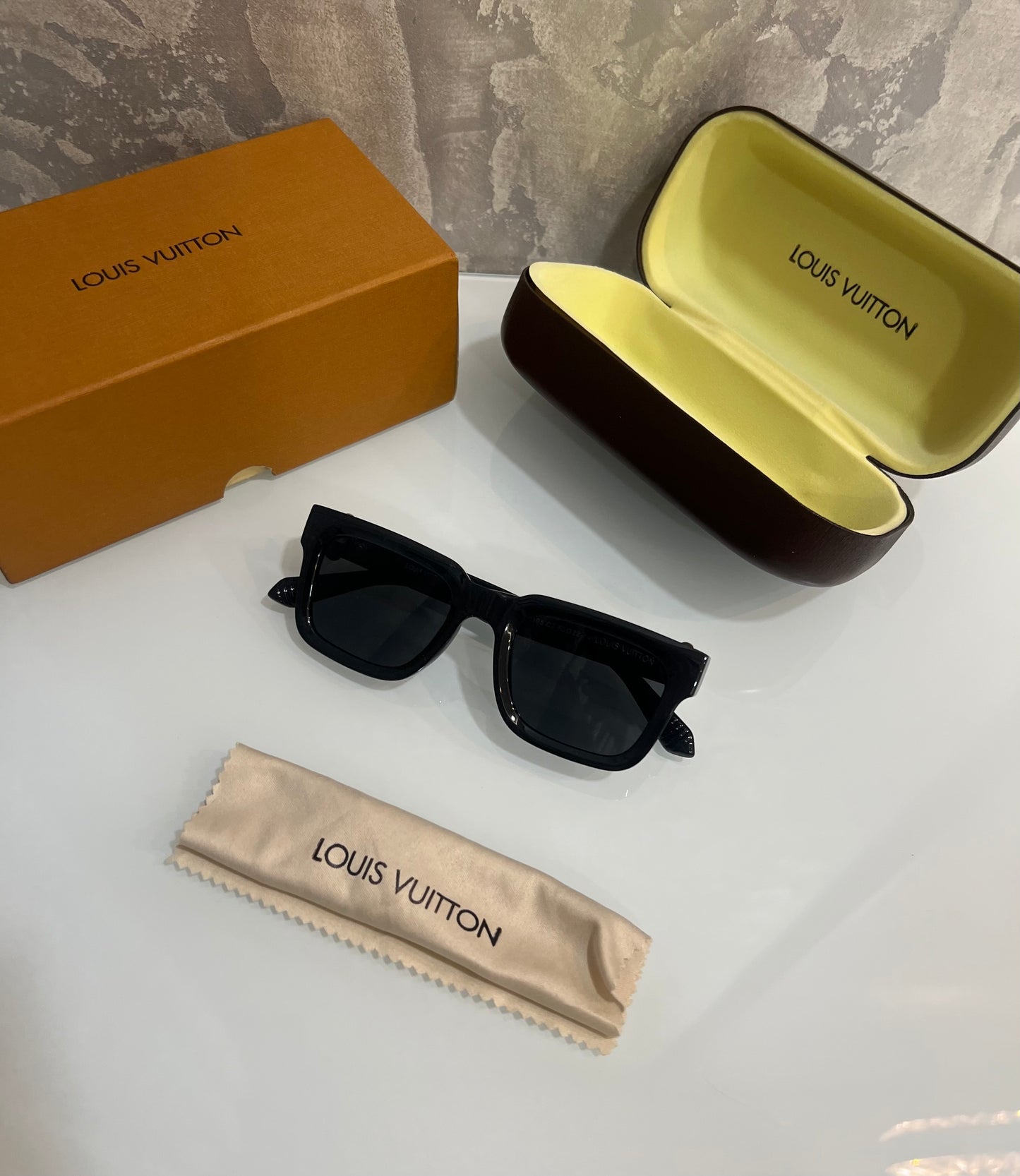 Louis Vuitton Black Limited Edition Luxury Shade With Original Packing