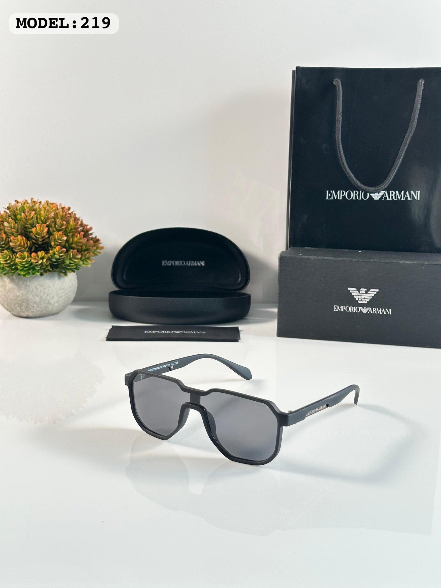 Emprio Armani Black Luxury Shade With Original Box Packing