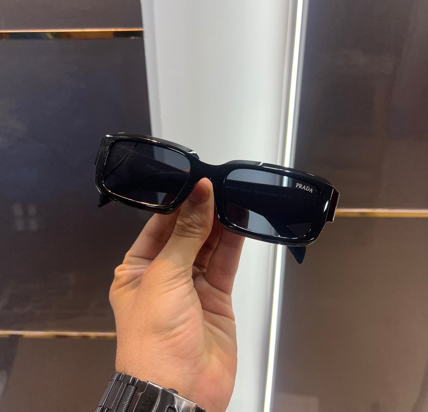 Prada Milano Black Karan Aujla Edition Luxury Shade With Original Packing