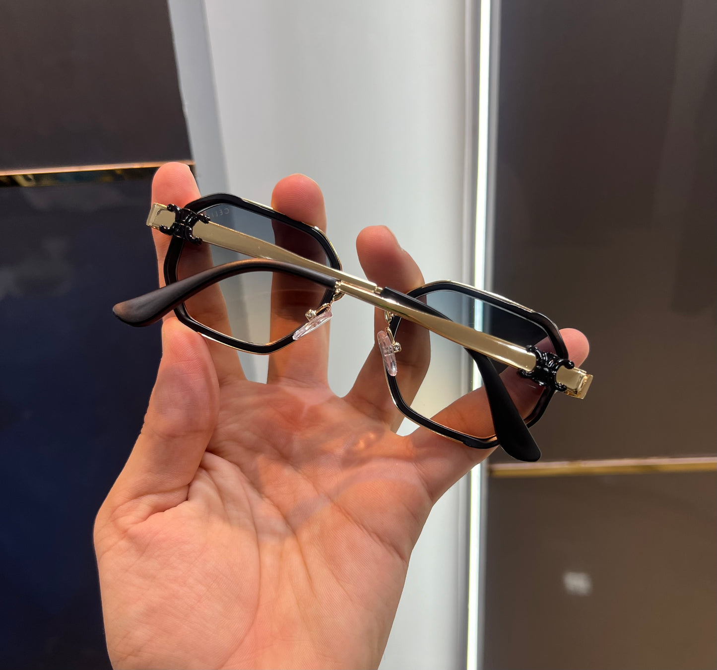 Celine Gold Dual Luxury Shade With Original Packing