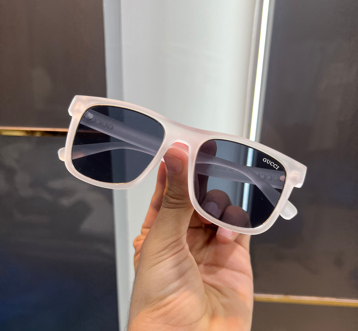 Gucci Ice With Black lens Luxury Shade With Original Packing
