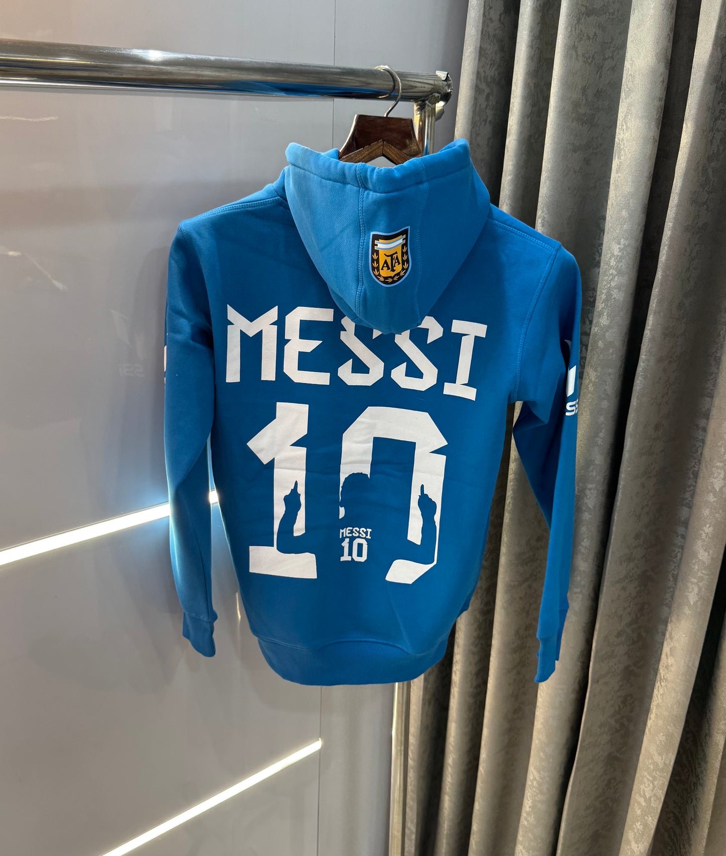 Adidas Messi Edition Blue Premium Classic Hoodie