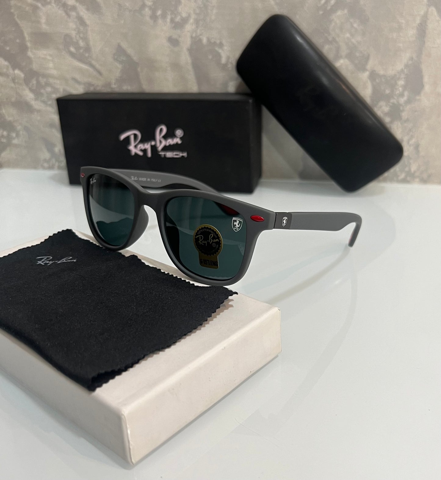 Rayban All Grey Mat Luxury Shade With Original Packing