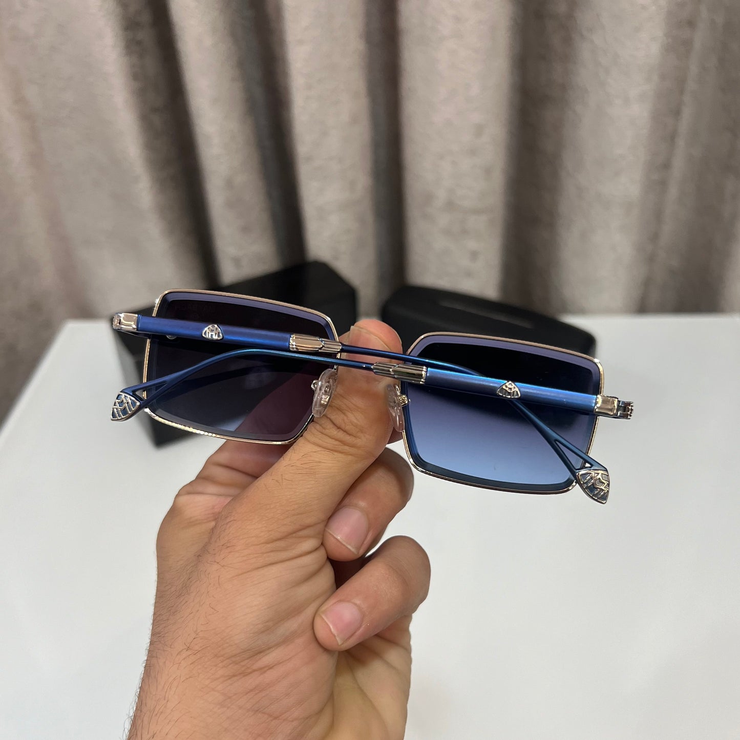 Maybach Blue Metal Luxury Shade With Original Packing