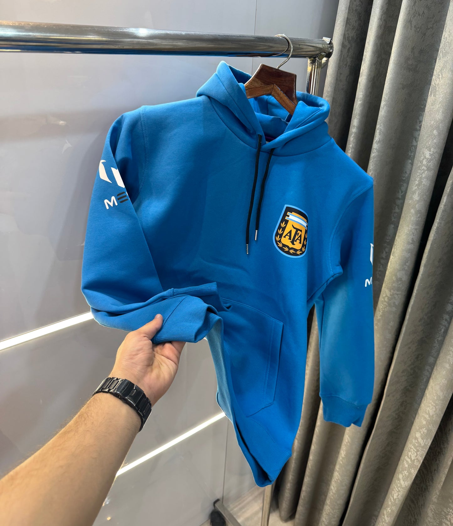 Adidas Messi Edition Blue Premium Classic Hoodie