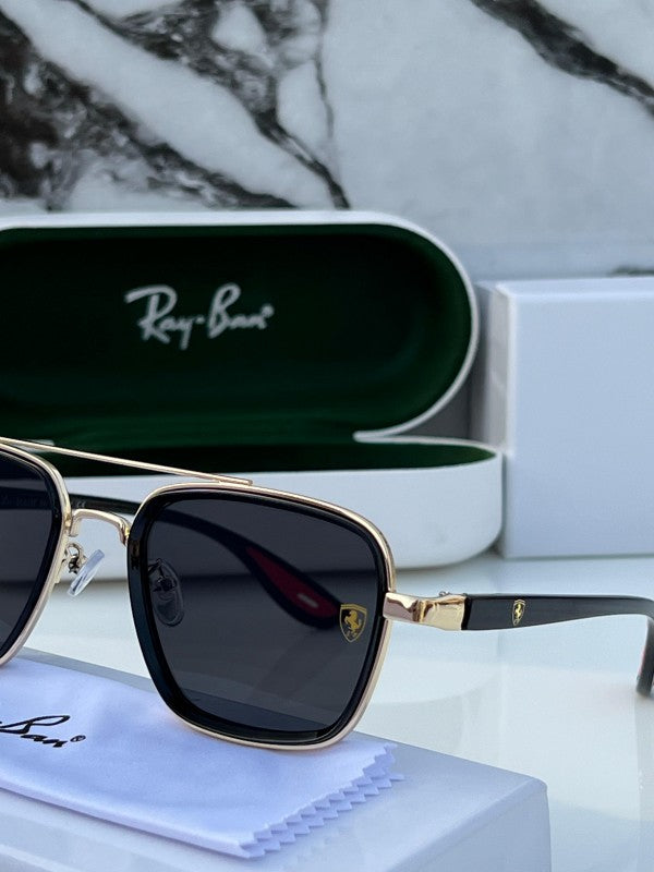 Rayban Black Gold Ferrari Edition Luxury Shade With Original Packing