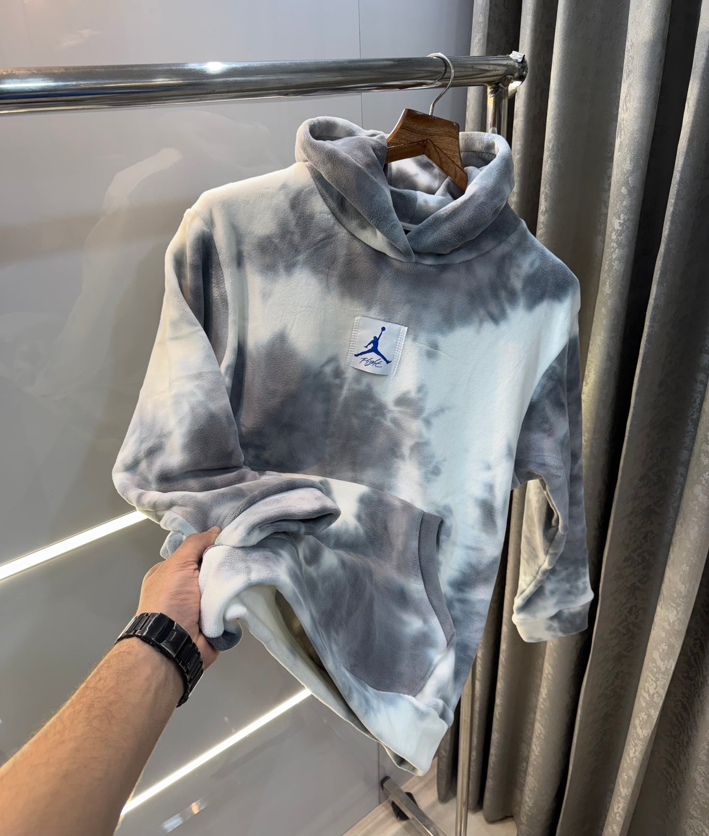 Air Jordan White grey Limited Edition Premium Imported Hoodie