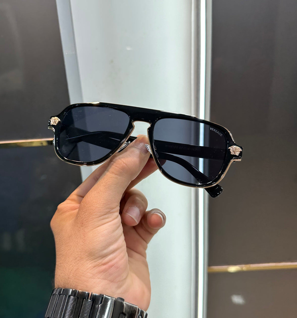 Versace Black Designer Limited Edition Luxury Shade With Original Packing