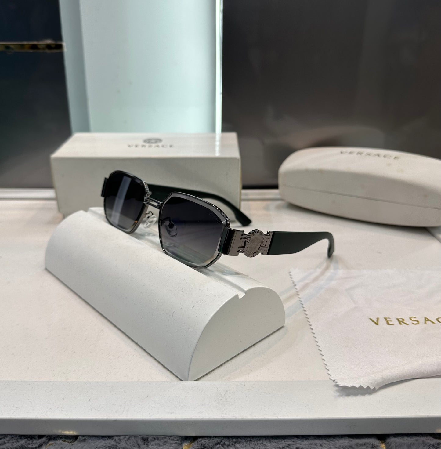 Versace Green Metal Limited Edition Luxury Shade With Original Packing