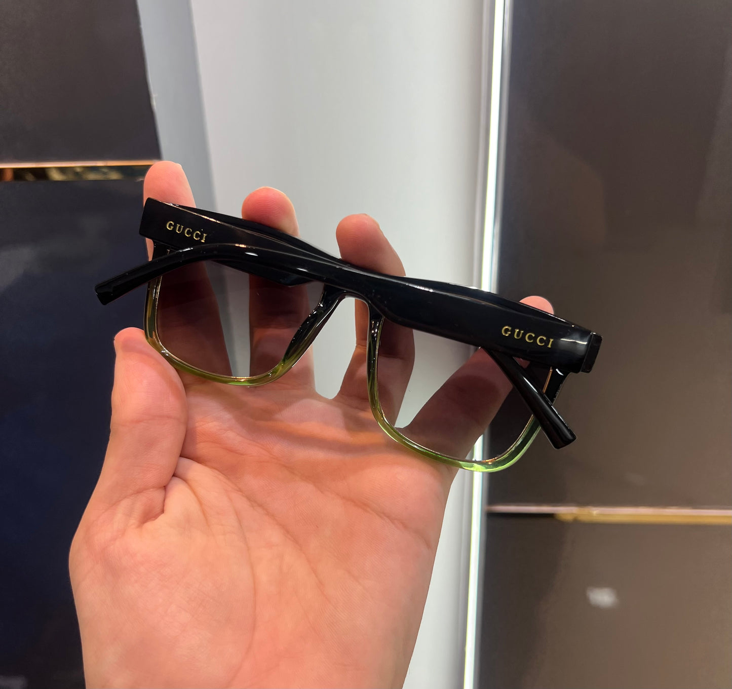 Gucci Black Green Luxury Shade With Original Packing 1001