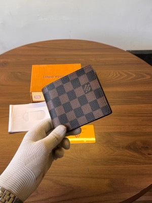 Louis Vuitton Brown Checks Monogram luxury wallet With Original Packing