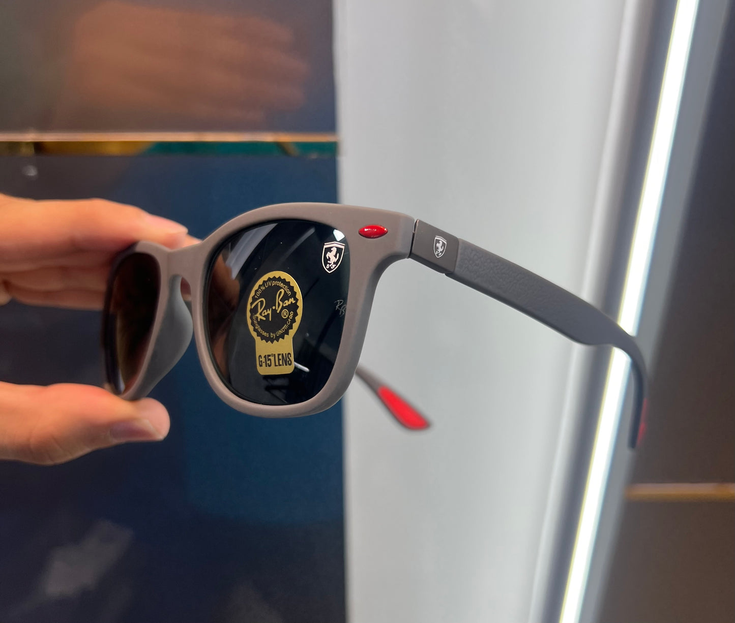 Rayban All Grey Mat Luxury Shade With Original Packing