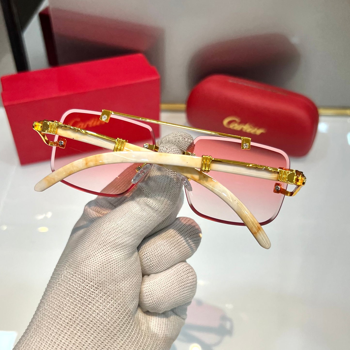 Cartier Pink Honey Singh Edition Luxury Shade With Original Box Packing