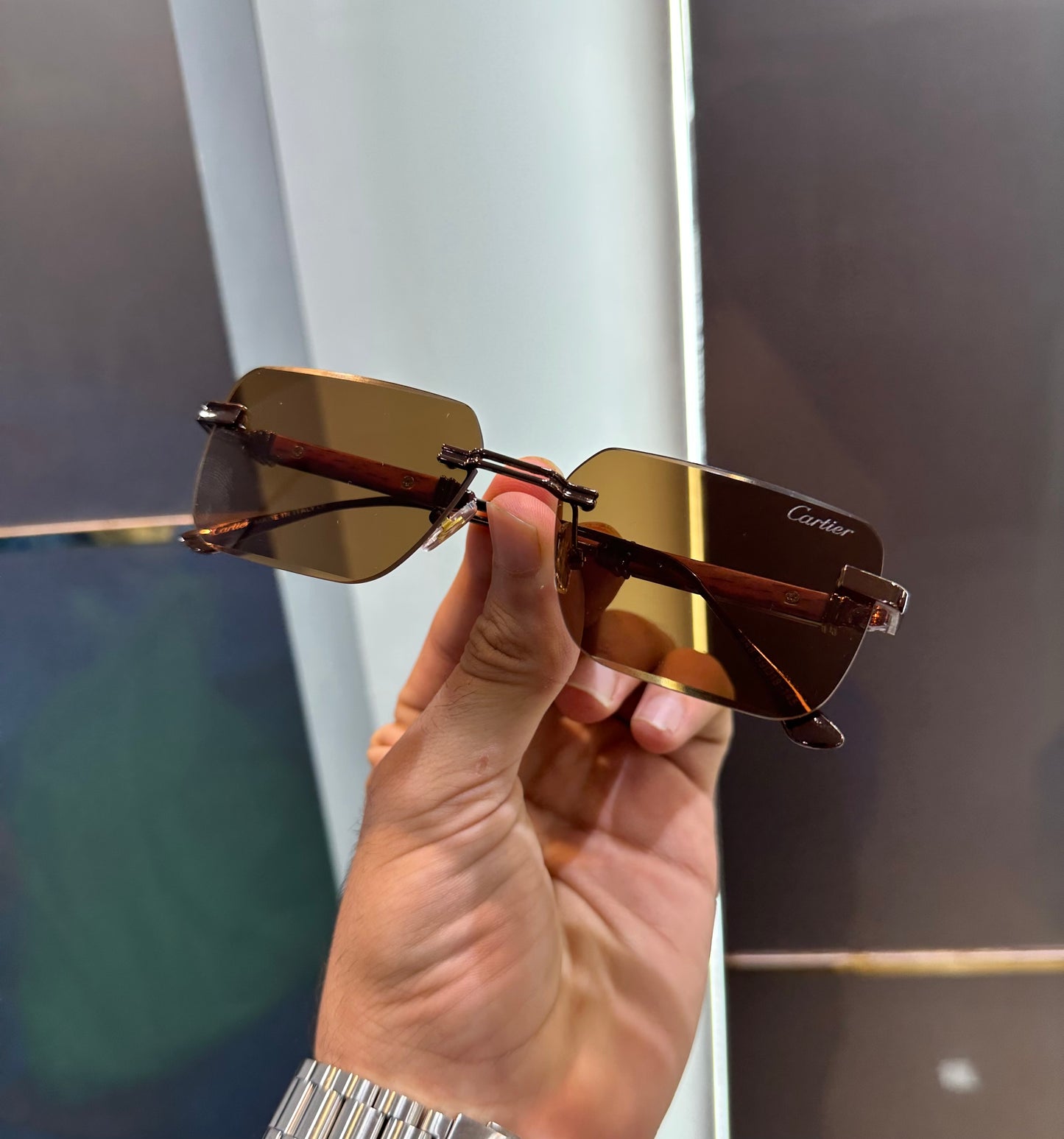 Cartier Brown Karan Aujla Limited Edition Luxury Shade With Original Packing