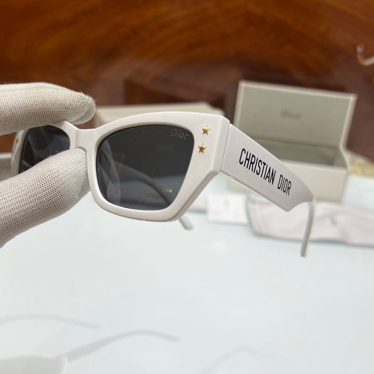 Christian Dior White Luxury Shade With Original Box Packing