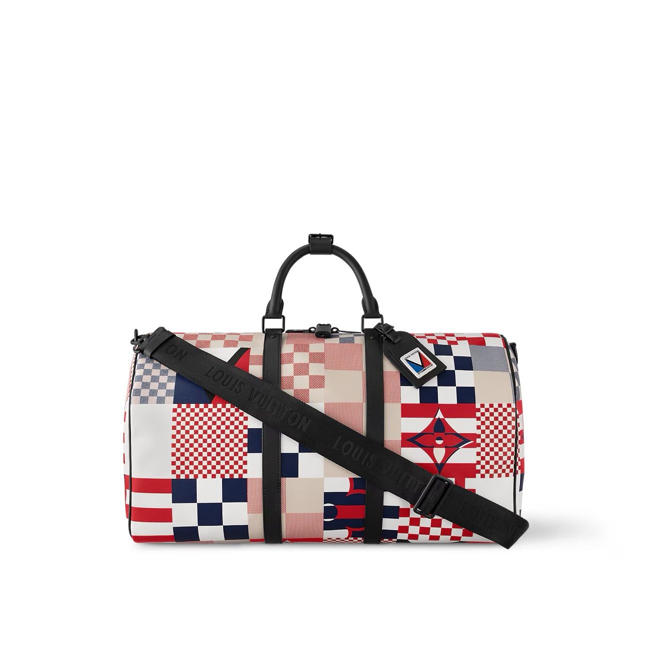 Louis Vuitton White Designer Limited Edition Luxury Duffel Bag With Dust Bag