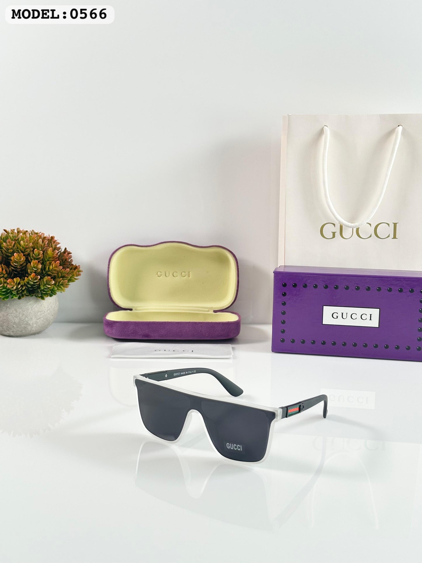 Gucci Black Dual Luxury Shade With Original Packing