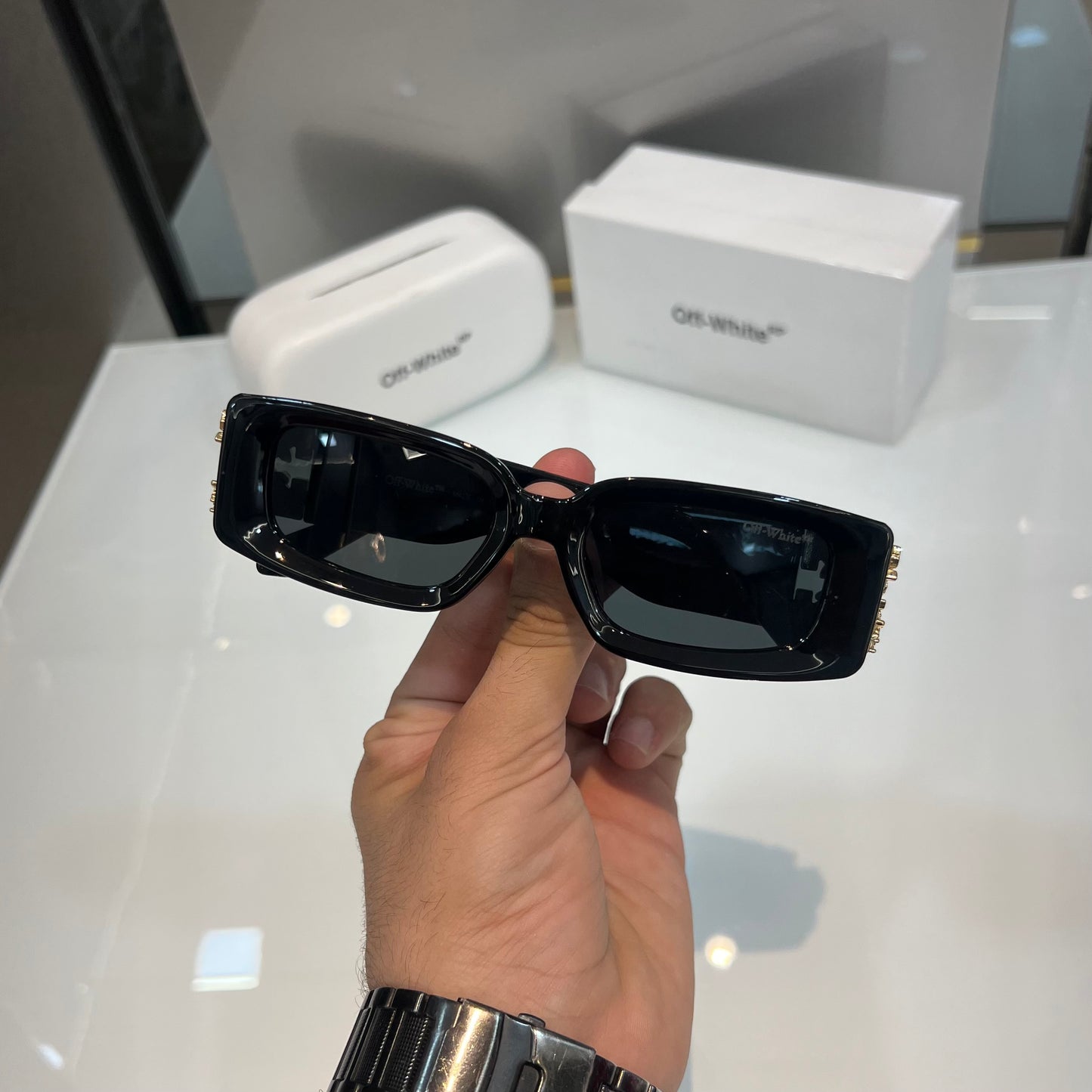 Off White Black Gold Designer Luxury Shade With Original Packing