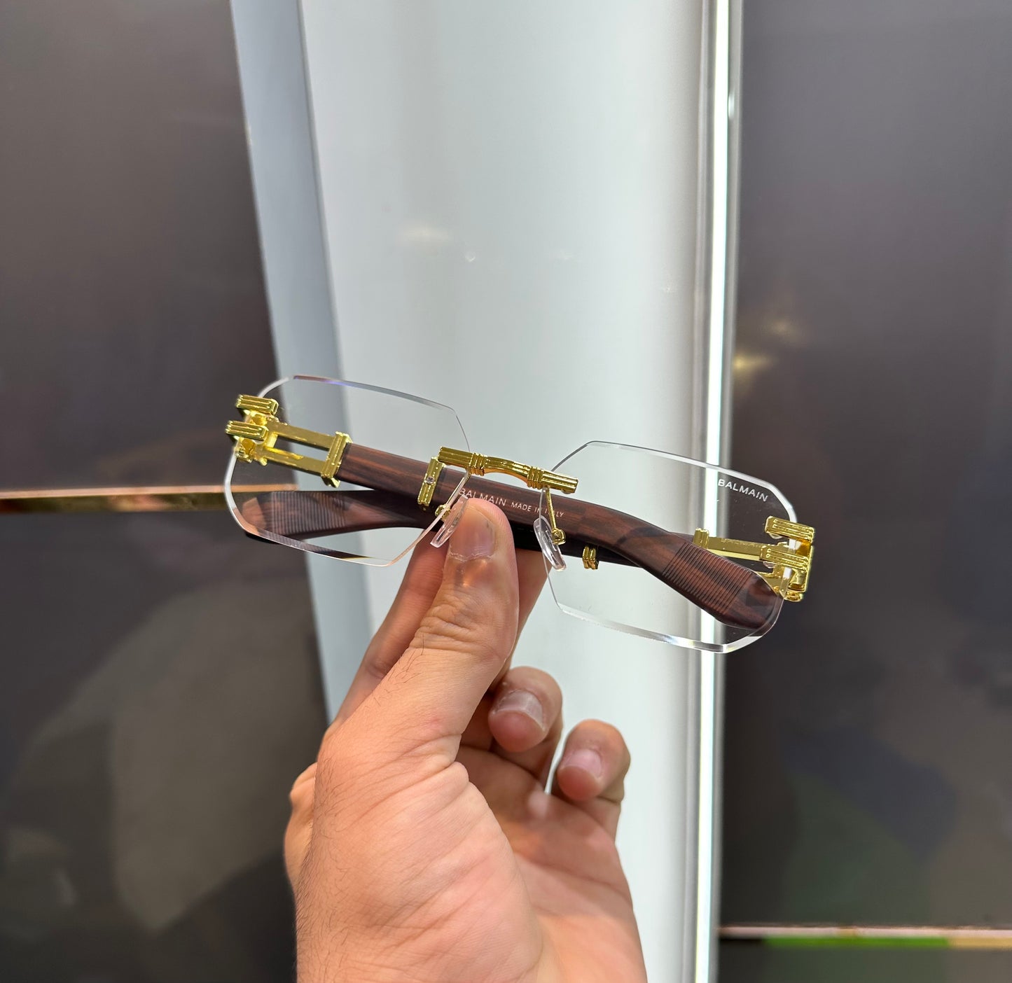 Balmain Paris Transparent Designer Limited Edition Luxury Shade With Original Packing