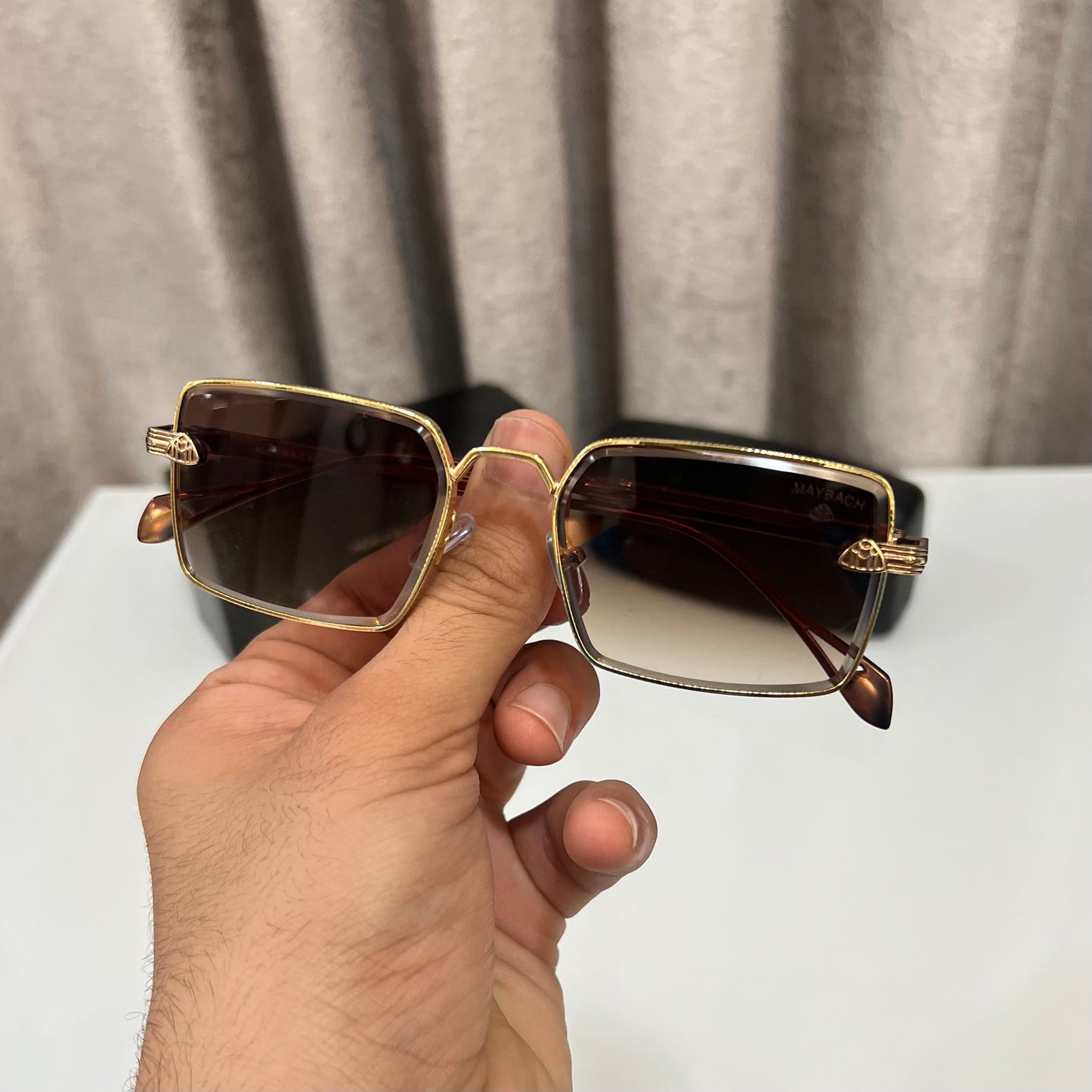 Maybach Brown Metal Luxury Shade With Original Packing