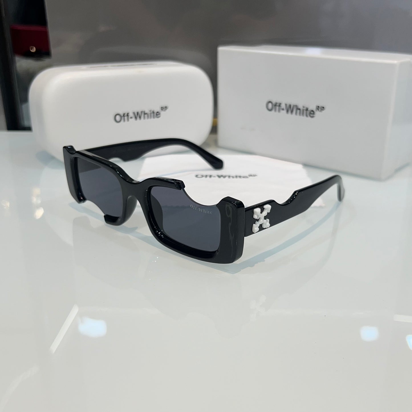 Off White Cut Designer Limited Edition Luxury Shade With Original Packing