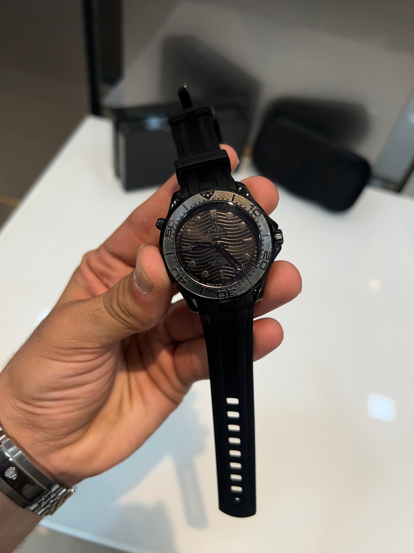 Omega Seamaster All Black Premium Automatic Watch