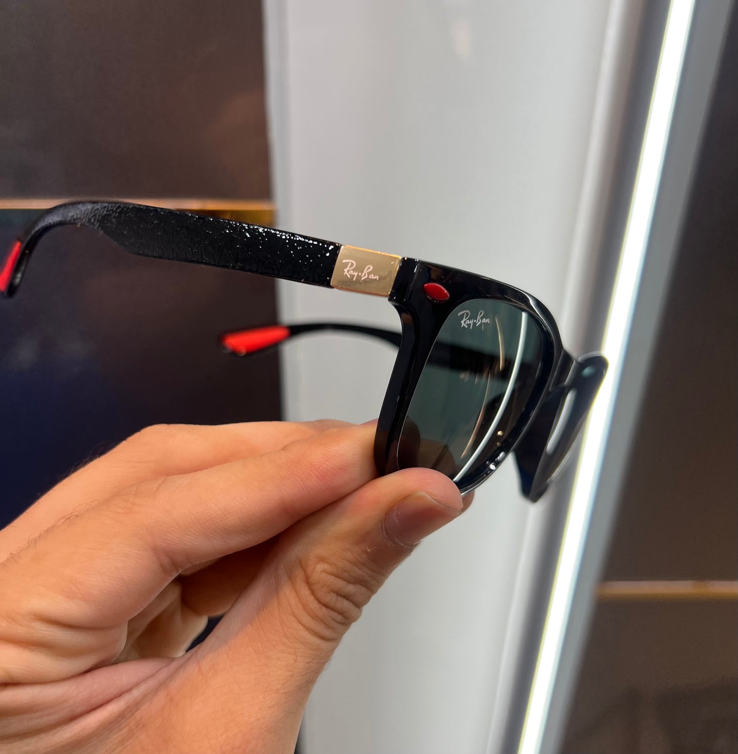 Rayban Black Gold Ferrari Luxury Shade With Original Packing