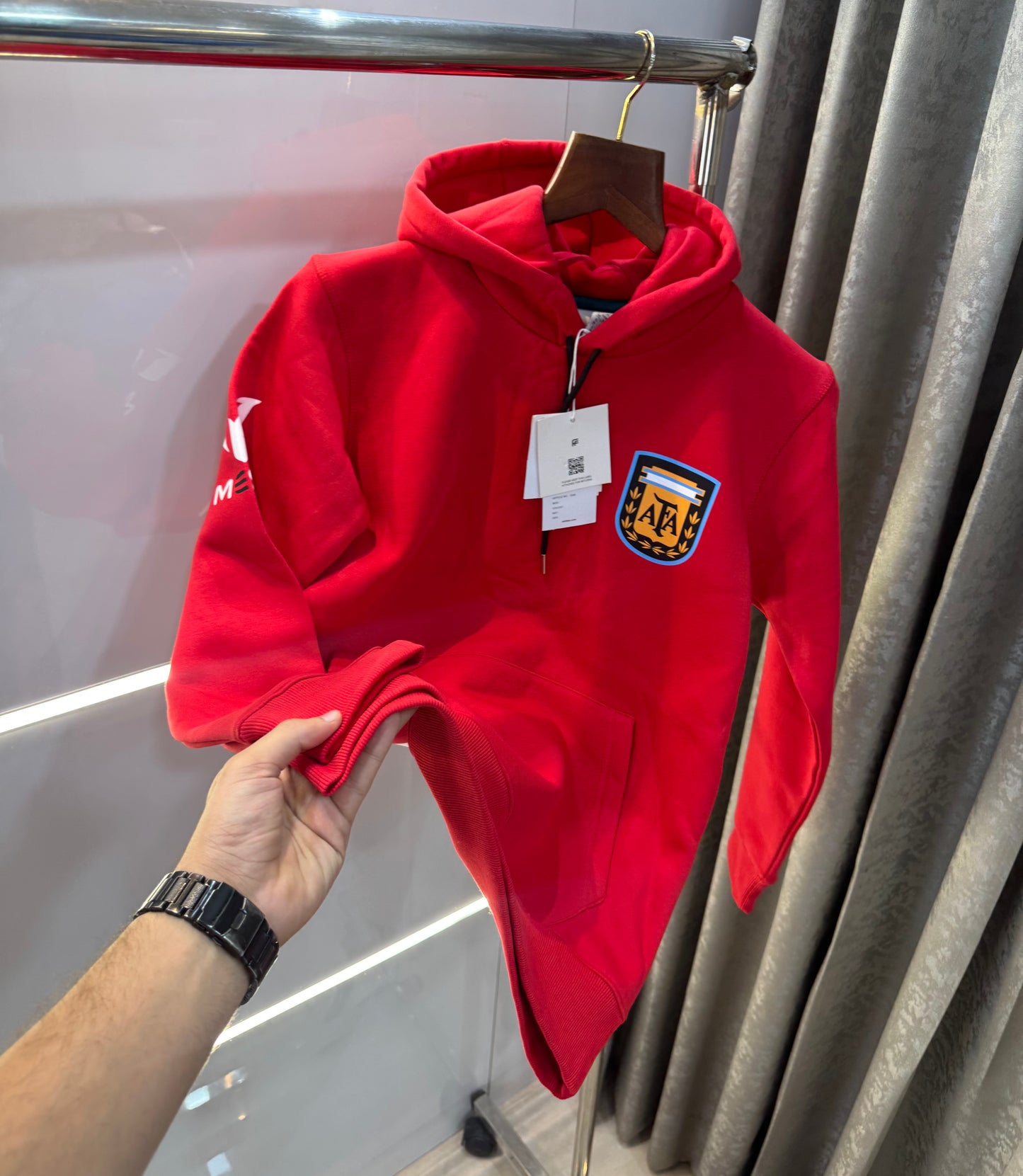 Adidas Messi Edition Red Premium Classic Hoodie