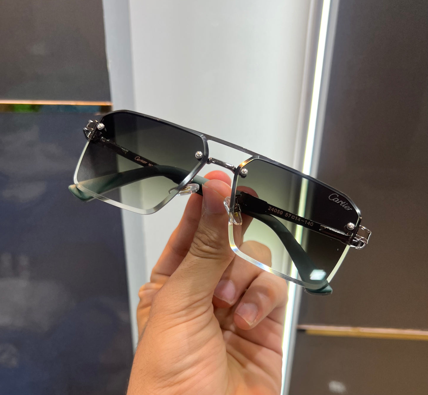 Cartier Green New Luxury Shade With Original Box Packing