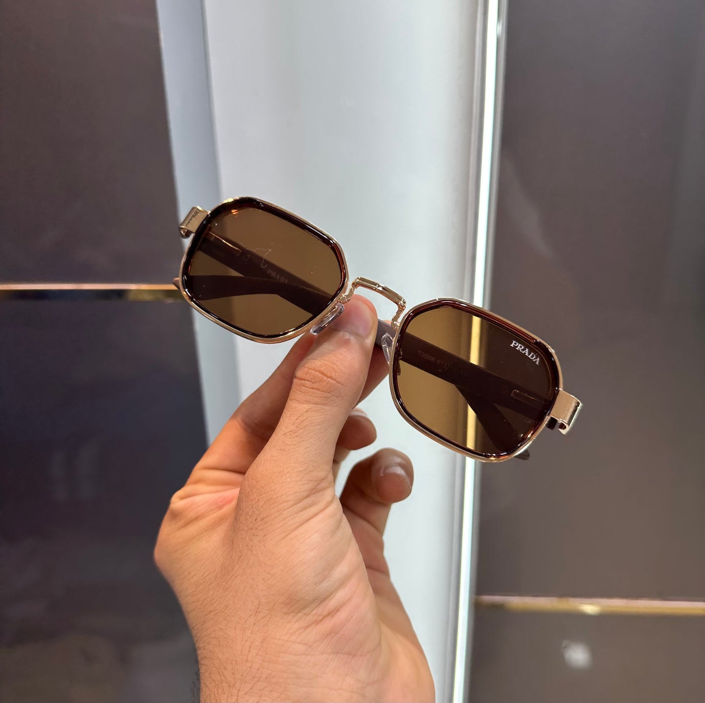 Prada Milano Brown Shahid Kapoor Edition Luxury Shade With Original Packing