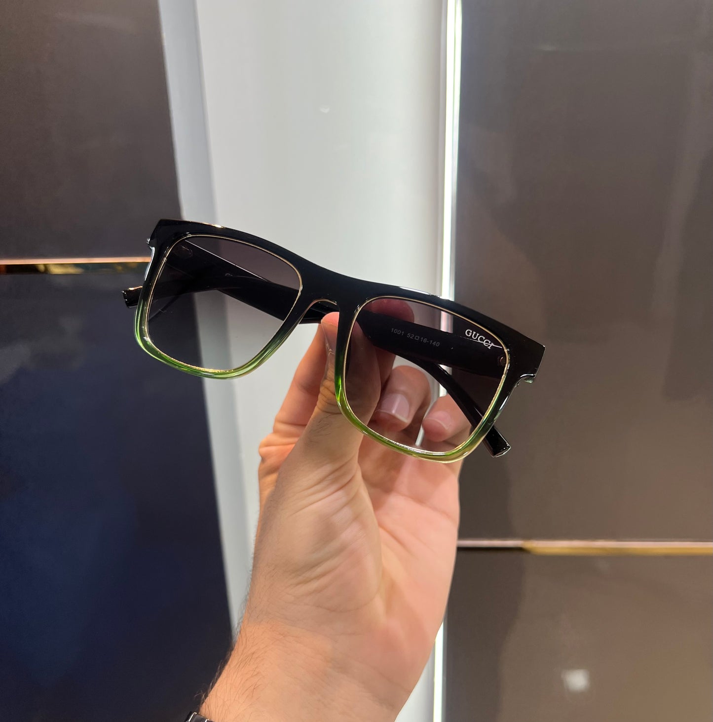 Gucci Black Green Luxury Shade With Original Packing 1001