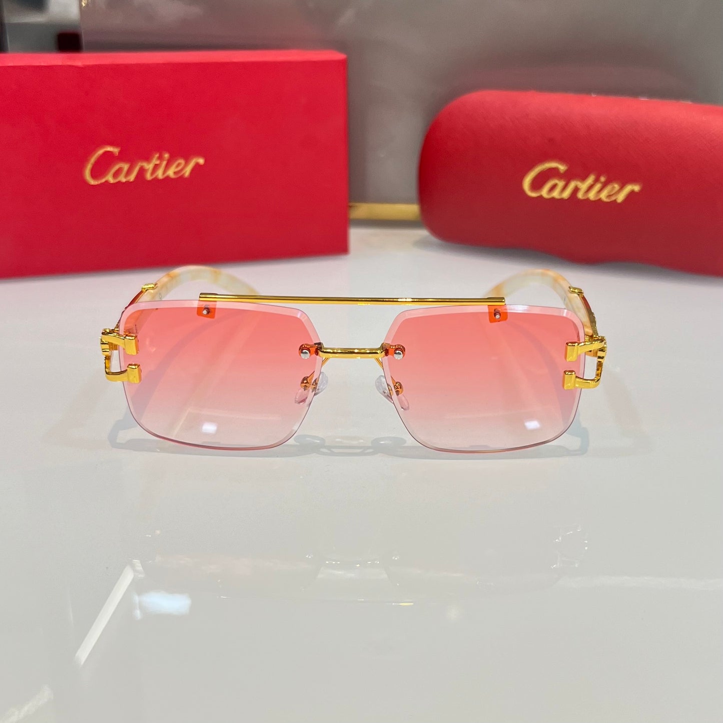 Cartier Pink Honey Singh Edition Luxury Shade With Original Box Packing