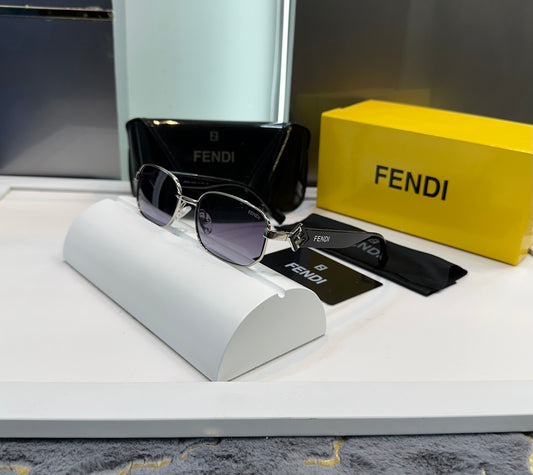 Fendi Black Silver Luxury Shade With Original Packing
