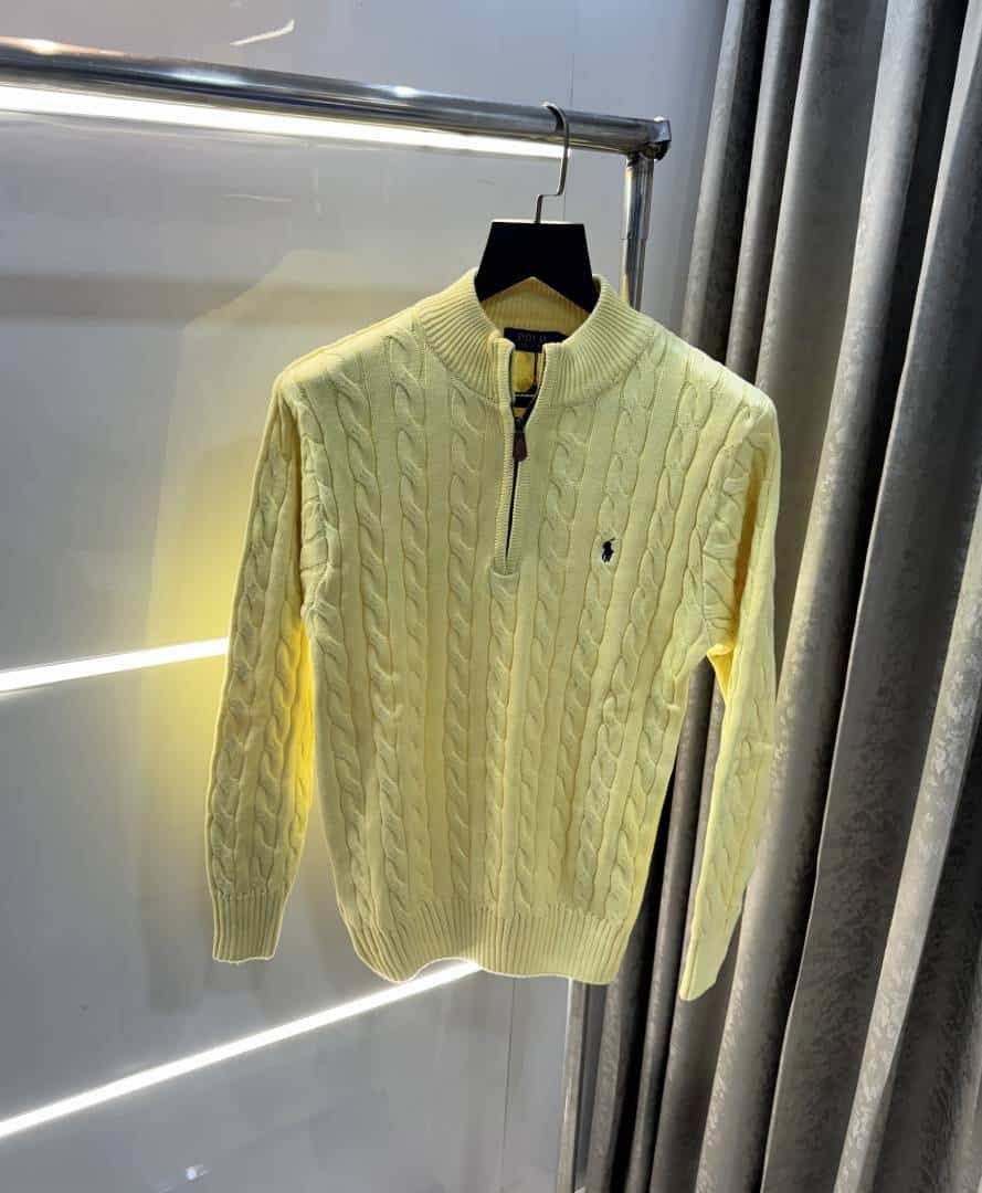 Ralp h Lauren Yellow Knitted Premium Pull Over