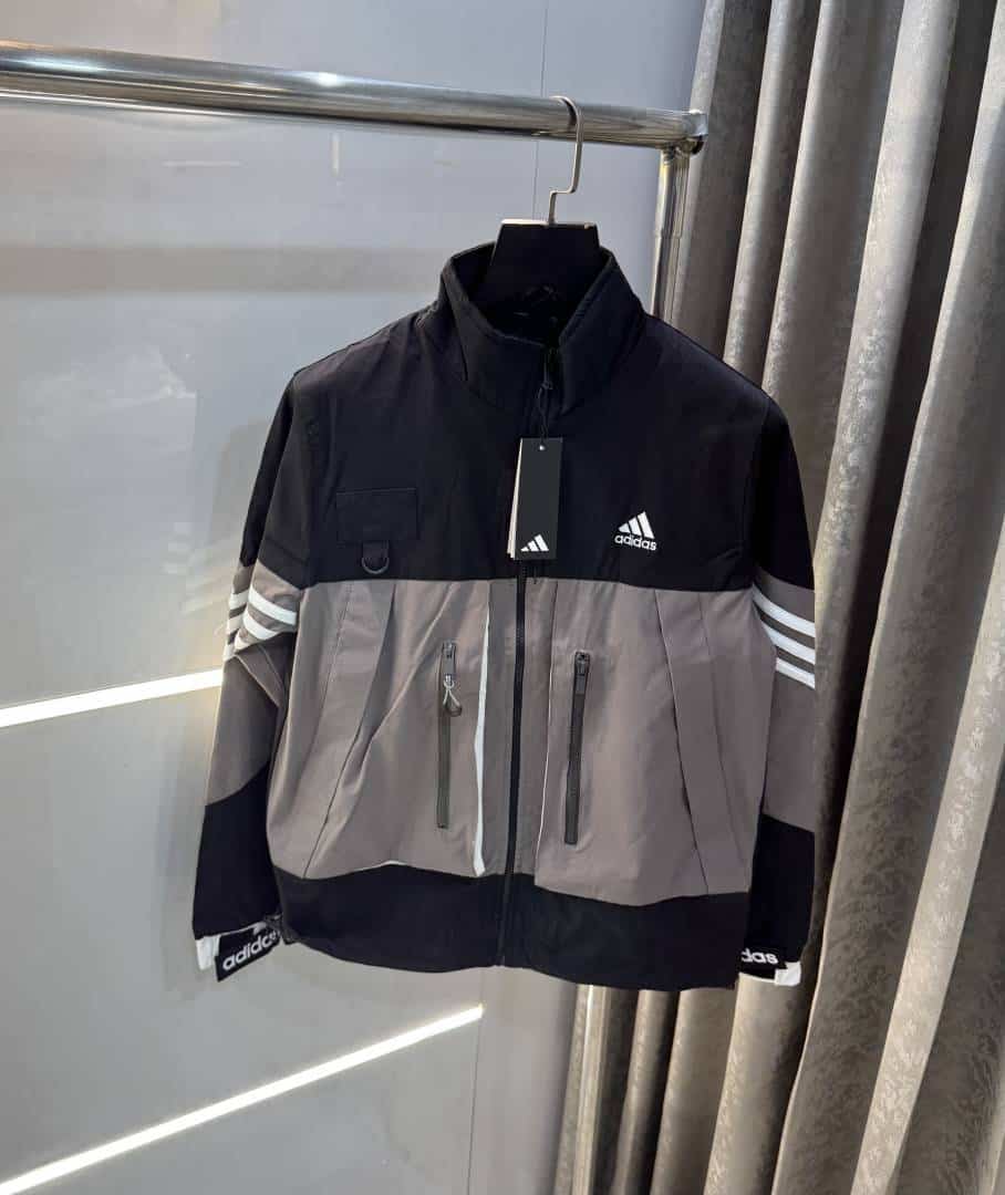 Adida s Black L.GREY Premium Bomber Jacket